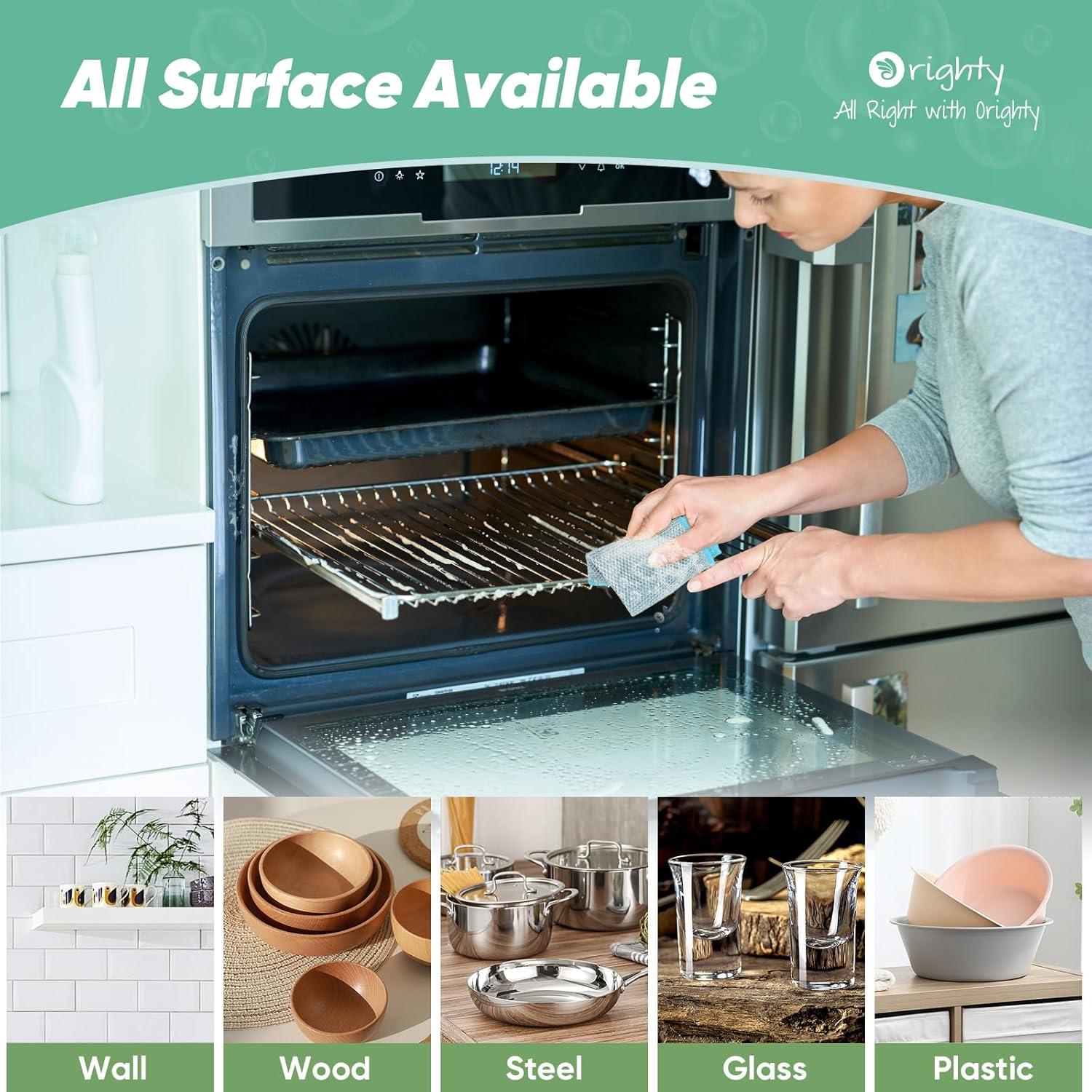 Trapo de Lavado de Platos Orighty 12 Pcs Microfibra 17x20 cm