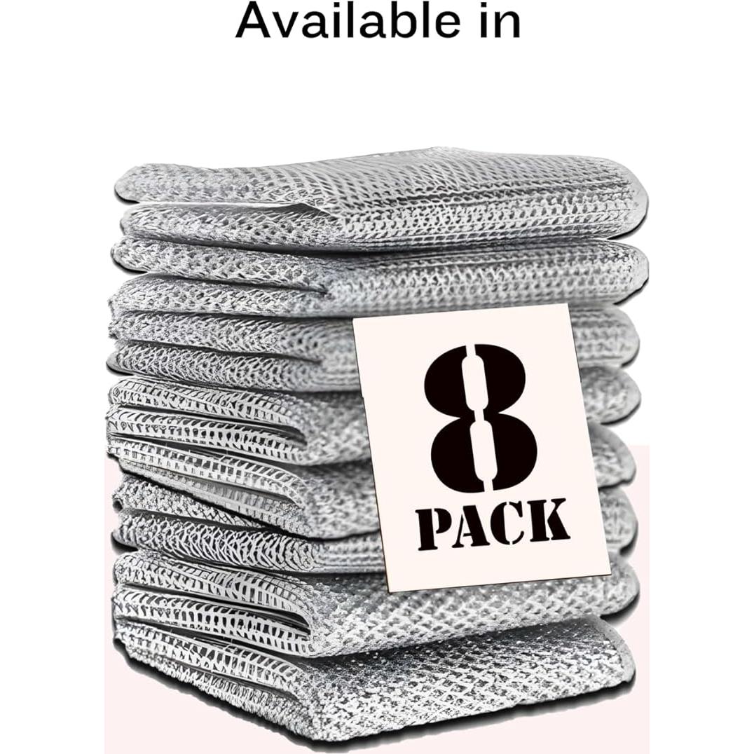 Trapo de Limpieza Reutilizable LyfNeeds - 8 Piezas Sin Rayones