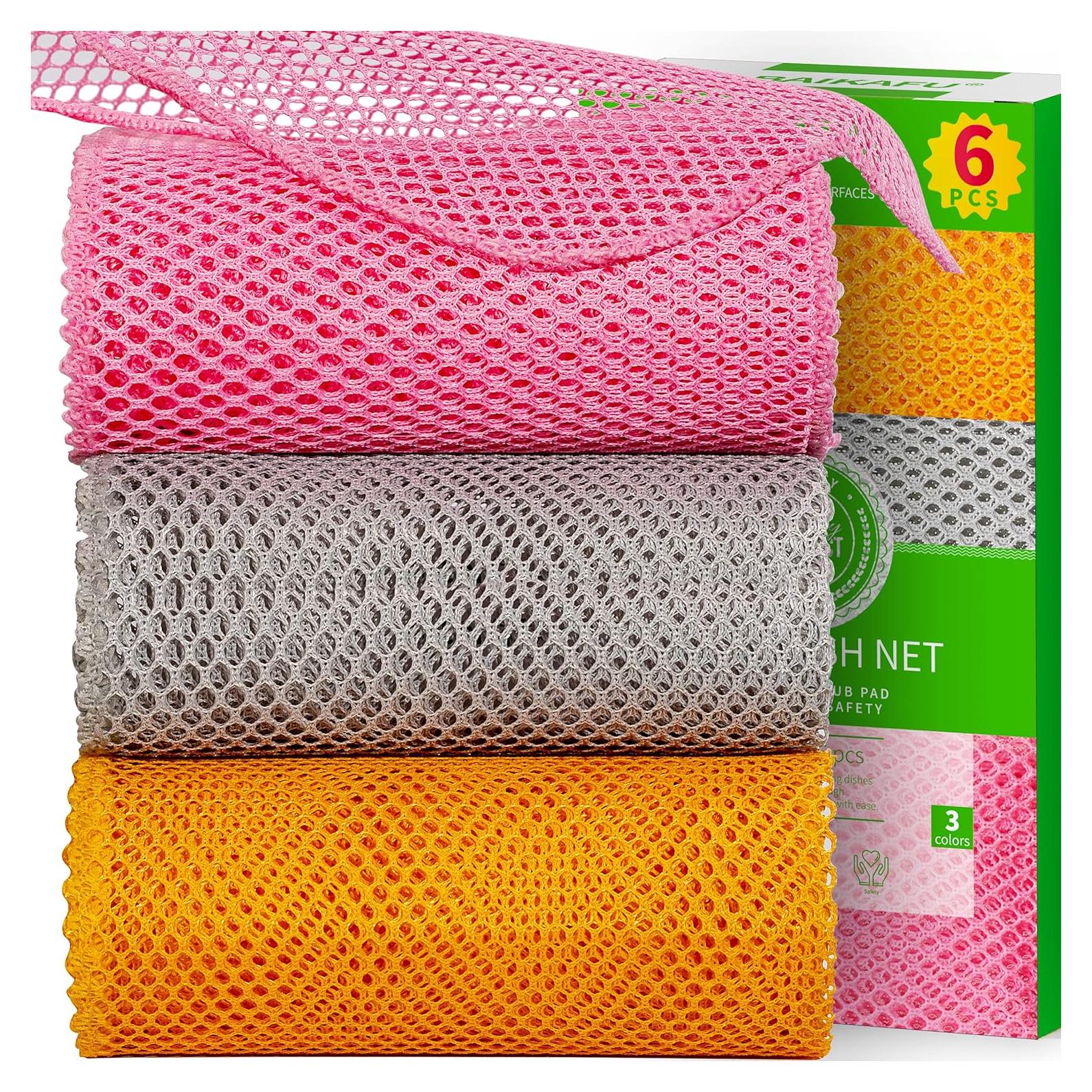 6 Trapos de Lavado de Platos BAIKAFU 100% Poliester