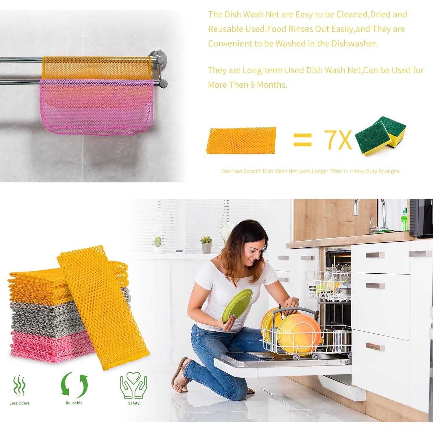 6 Trapos de Lavado de Platos BAIKAFU 100% Poliester