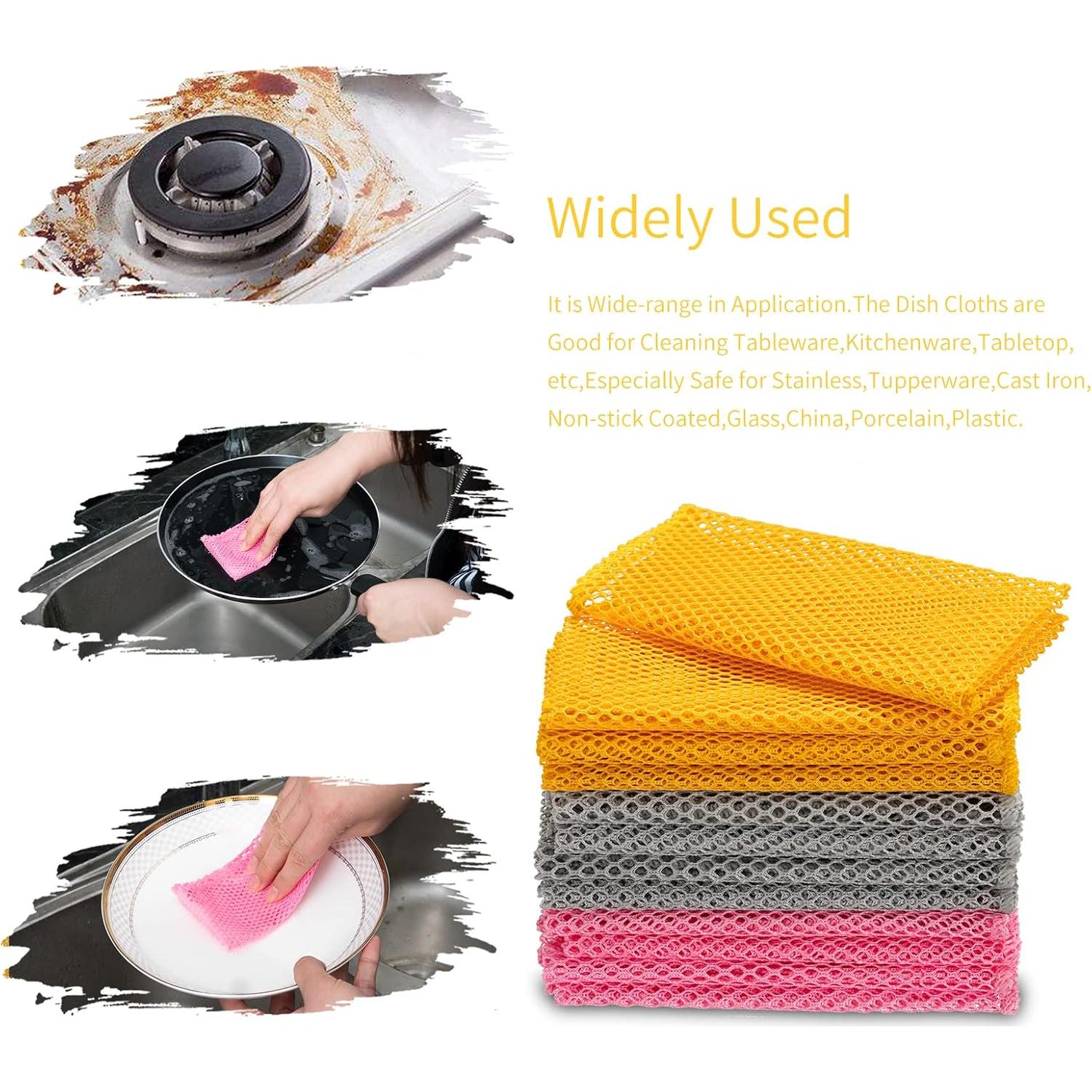 6 Trapos de Lavado de Platos BAIKAFU 100% Poliester