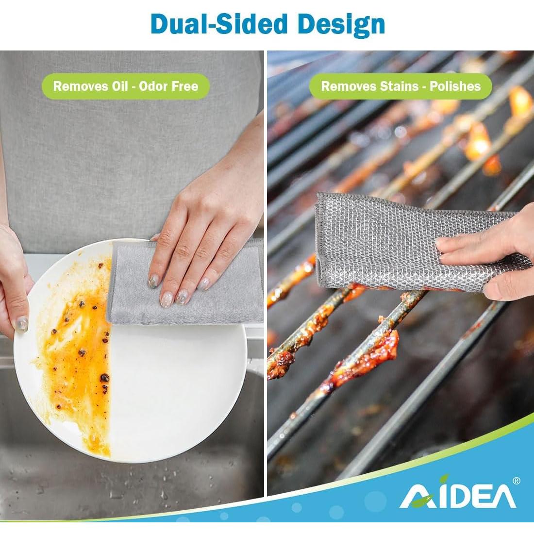 Trapo de Cocina Multiusos AIDEA 8PK Lavable 20x17 cm