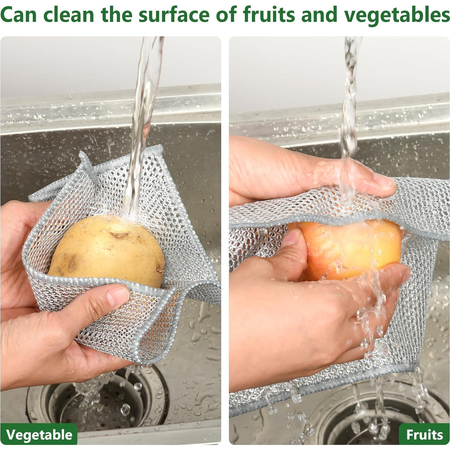 6 Paños de Cocina Doble Capa Genérico 20x20 cm Sin Rayones