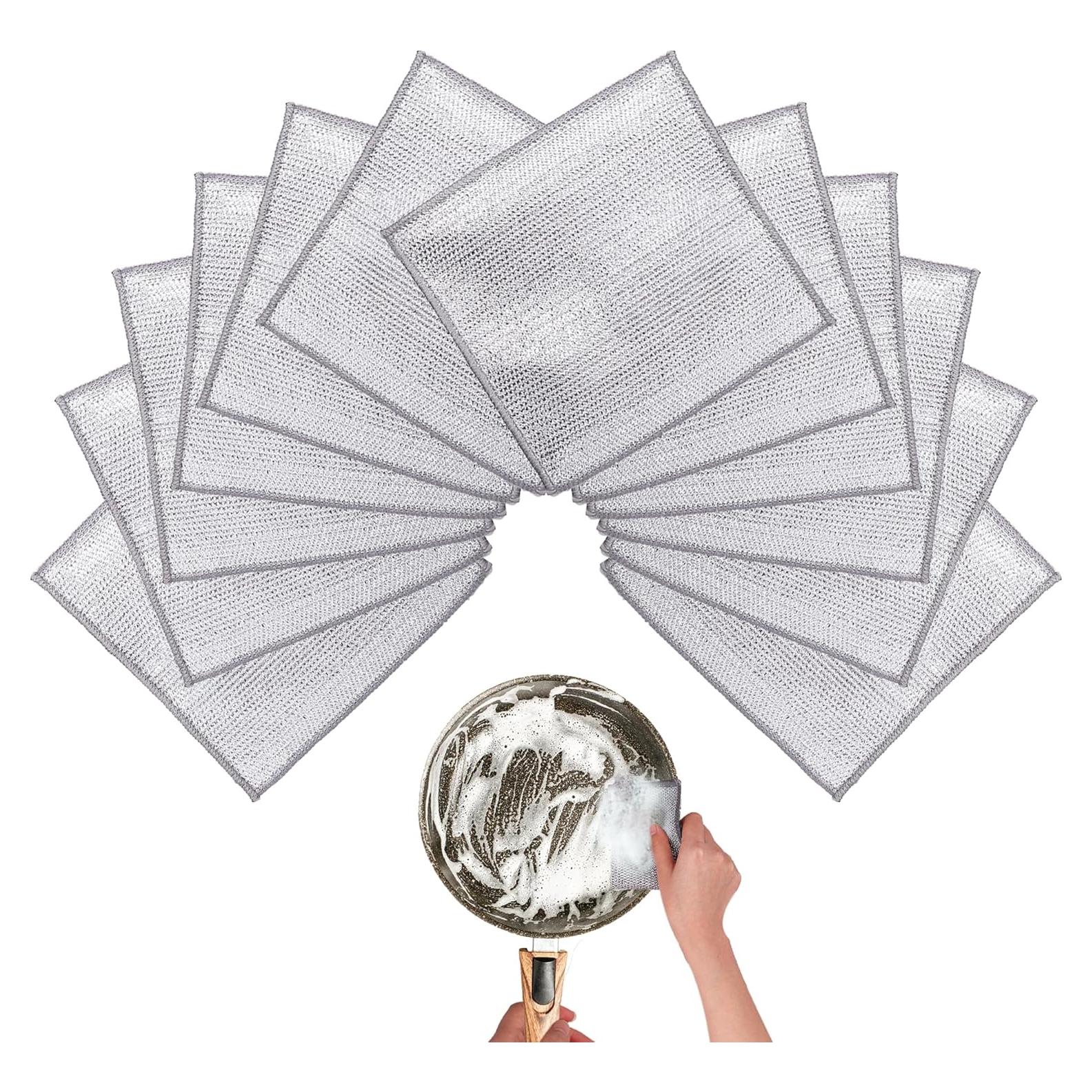 Trapos de Cocina Nanaborn 12pcs Sin Rayones 20x20cm