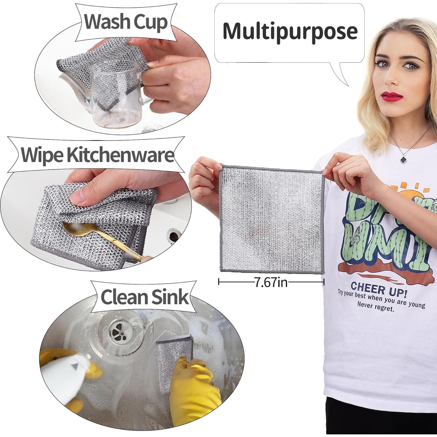 Trapos de Cocina Nanaborn 12pcs Sin Rayones 20x20cm