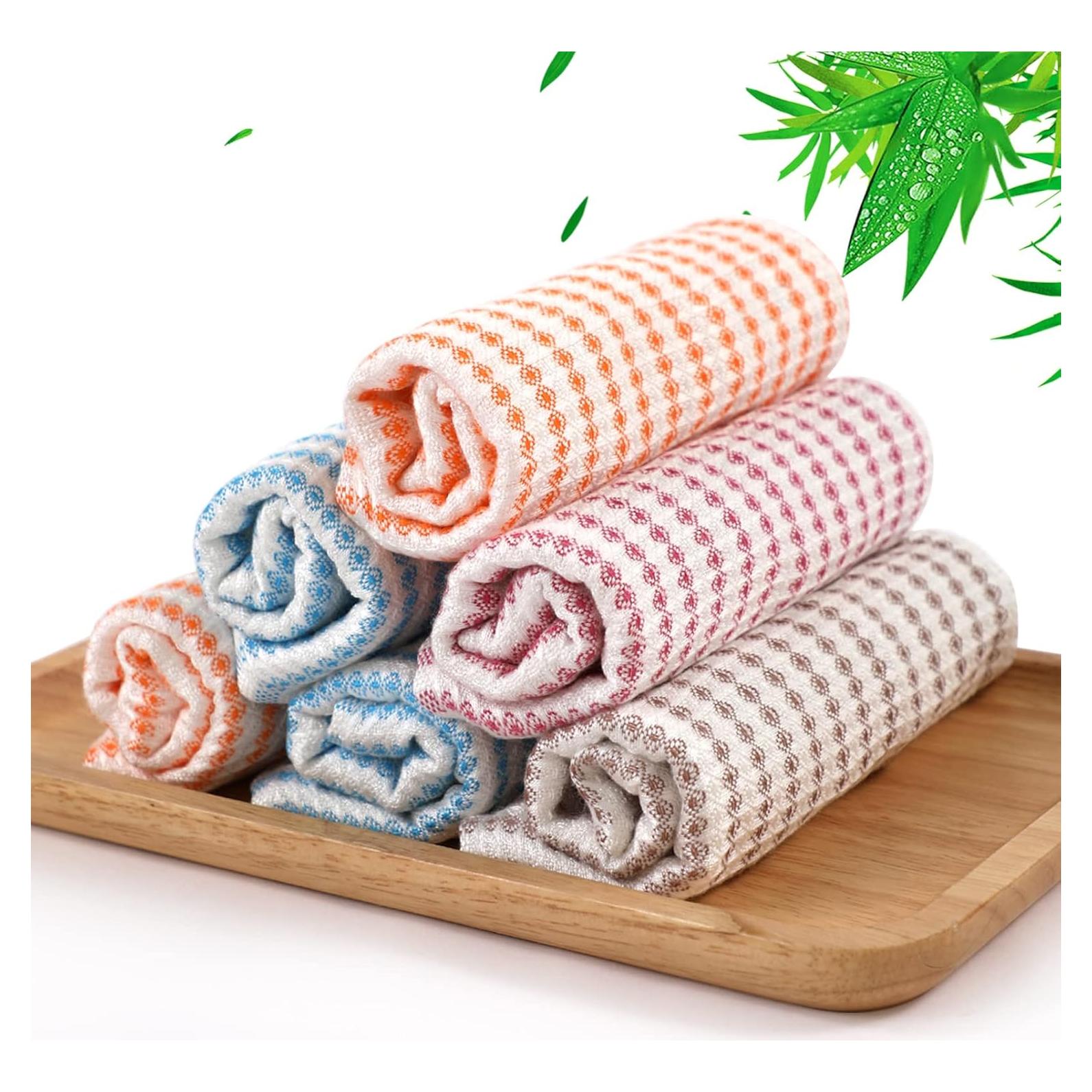 Paños de Cocina Reutilizables Jeffsun 6 Pack 25x35 cm