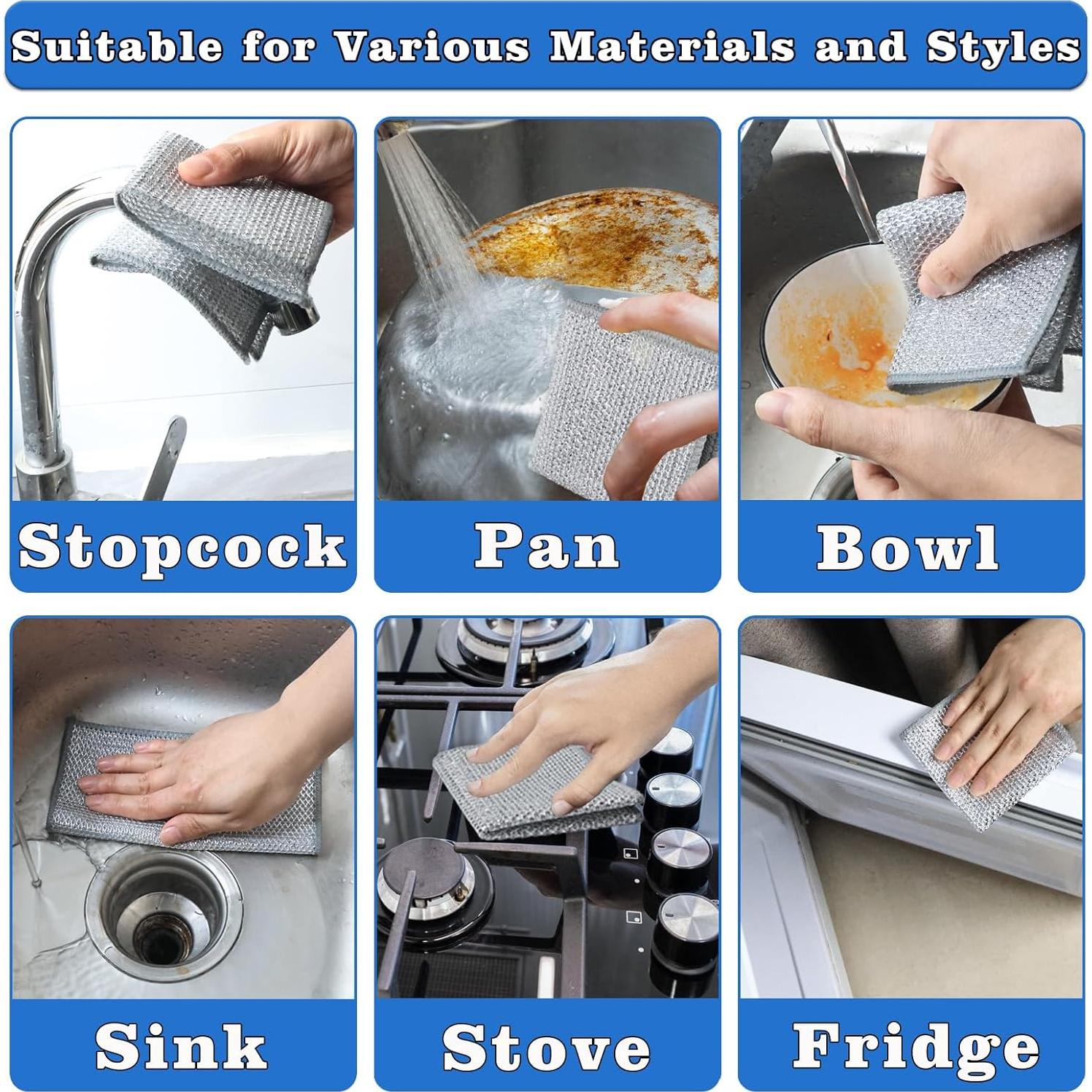 Paño de Cocina Nokiils 5 Pcs Multifuncional Sin Rayones