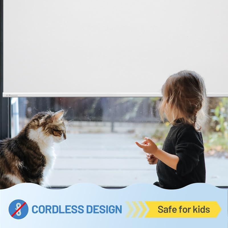 Persianas Motorizadas CITOLEN 34x72 cm Opacas Control Remoto