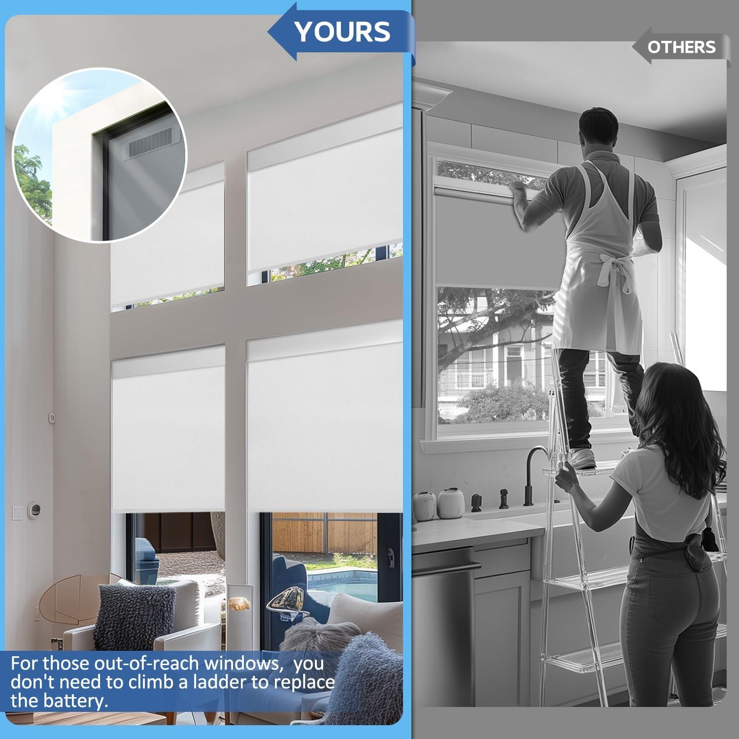 Persianas Motorizadas Ilot Queyries 86,36x182,88 cm Blancas