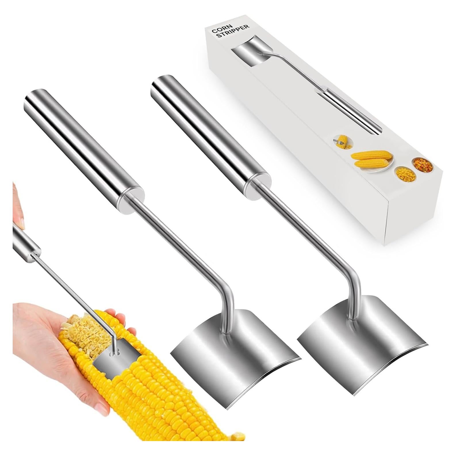 Pelador y Desgranador de Maíz Thcbme - Acero Inoxidable, 2 Pcs