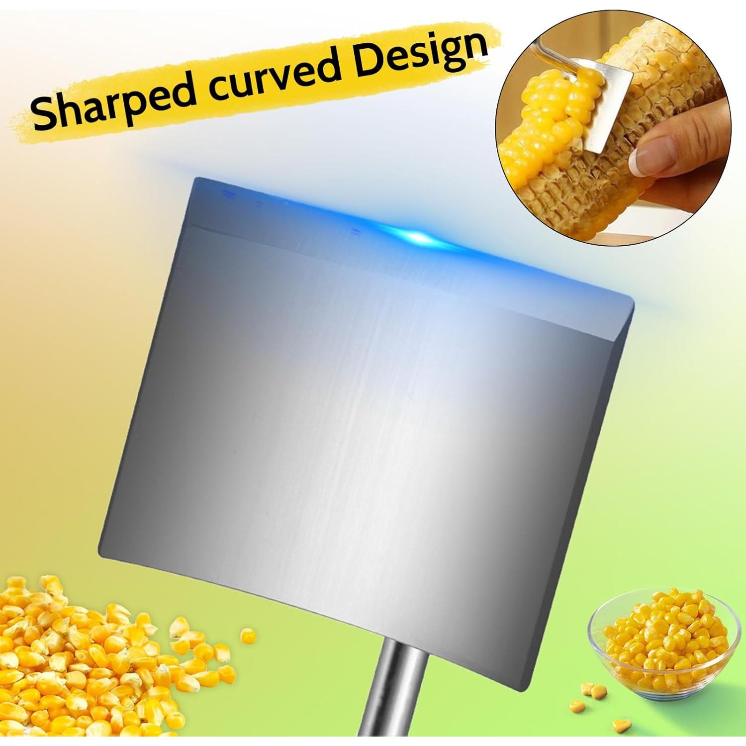 Pelador y Desgranador de Maíz Thcbme - Acero Inoxidable, 2 Pcs