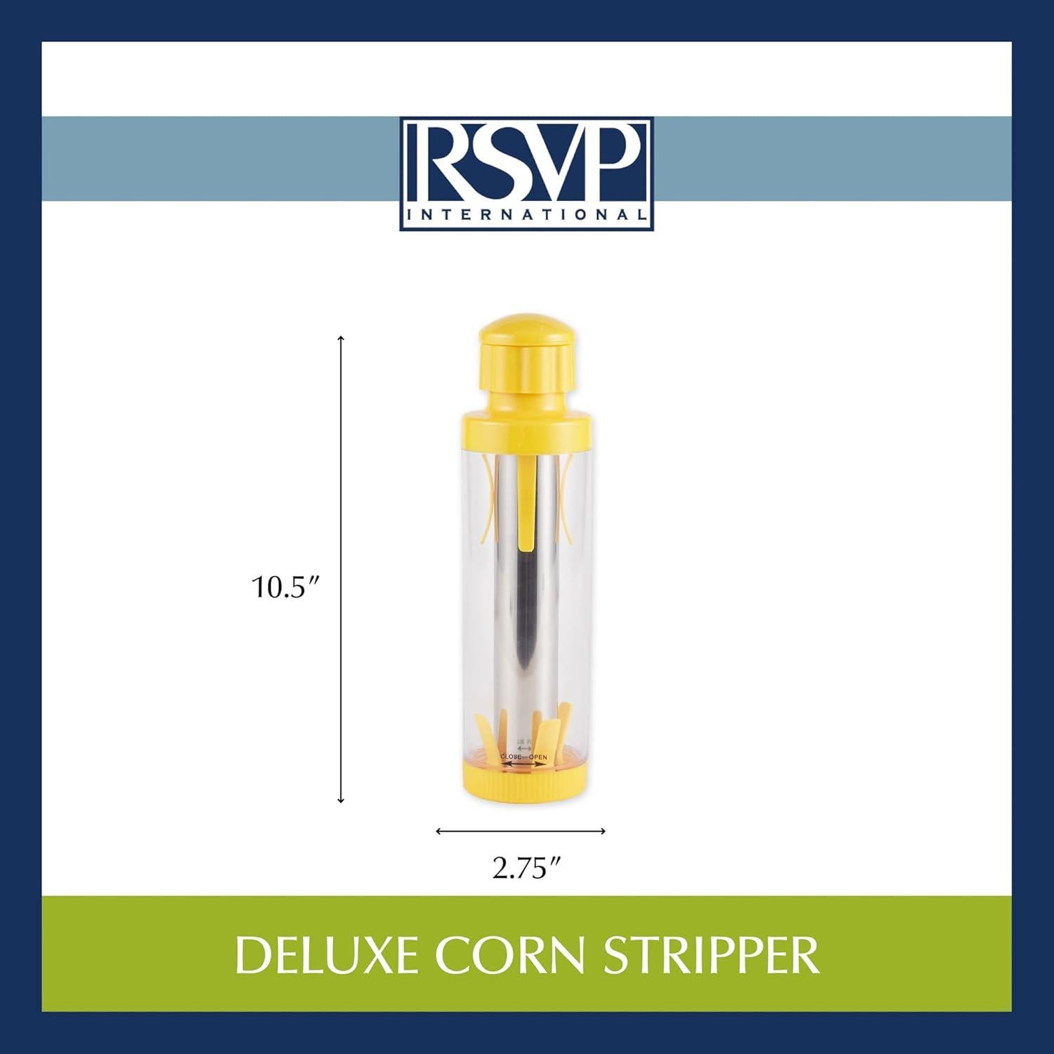 Destripador de Maíz Deluxe RSVP Amarillo 26.67 cm Apto Lavavajillas