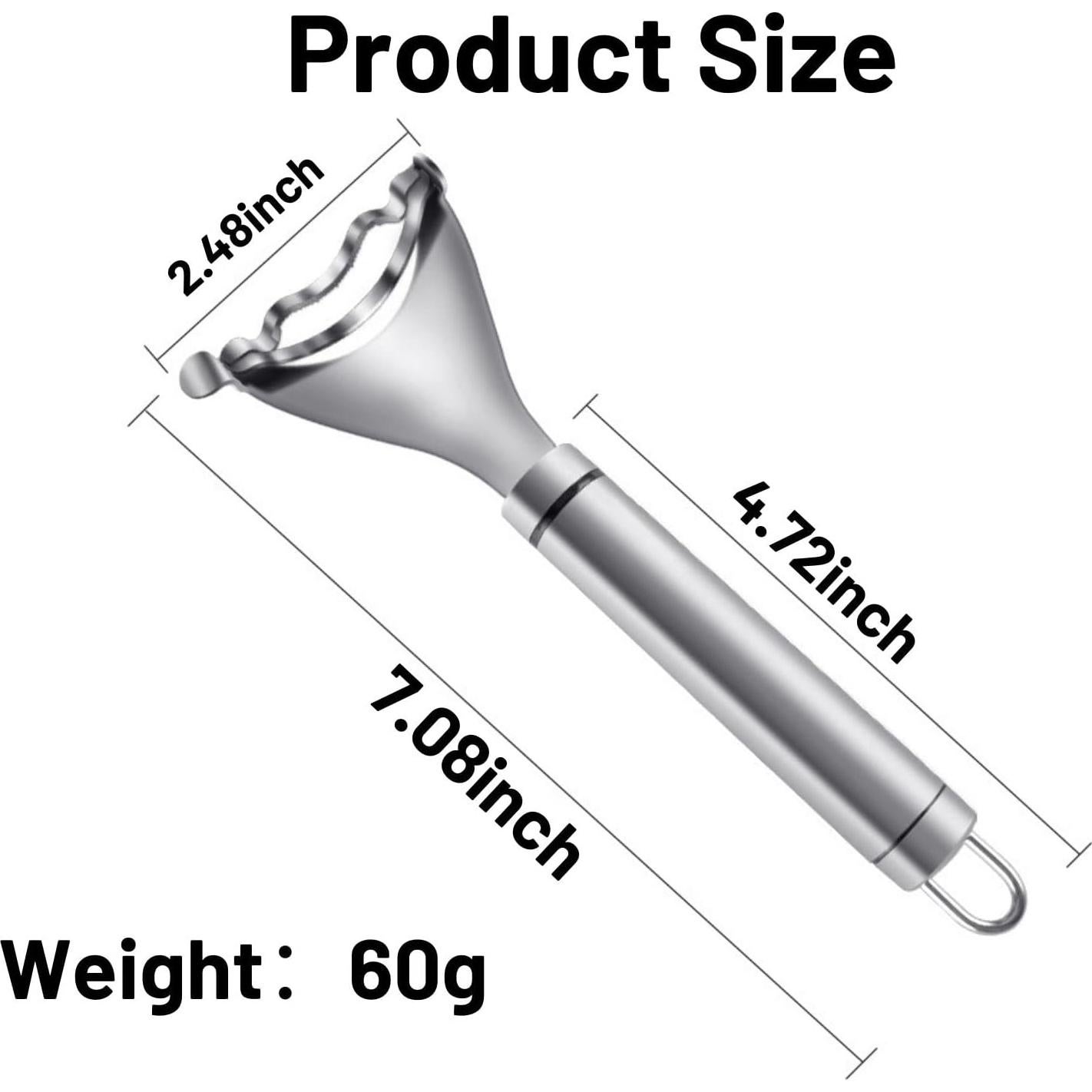 Pelador de Maíz CROOT 2PCS Acero Inoxidable Ergonómico