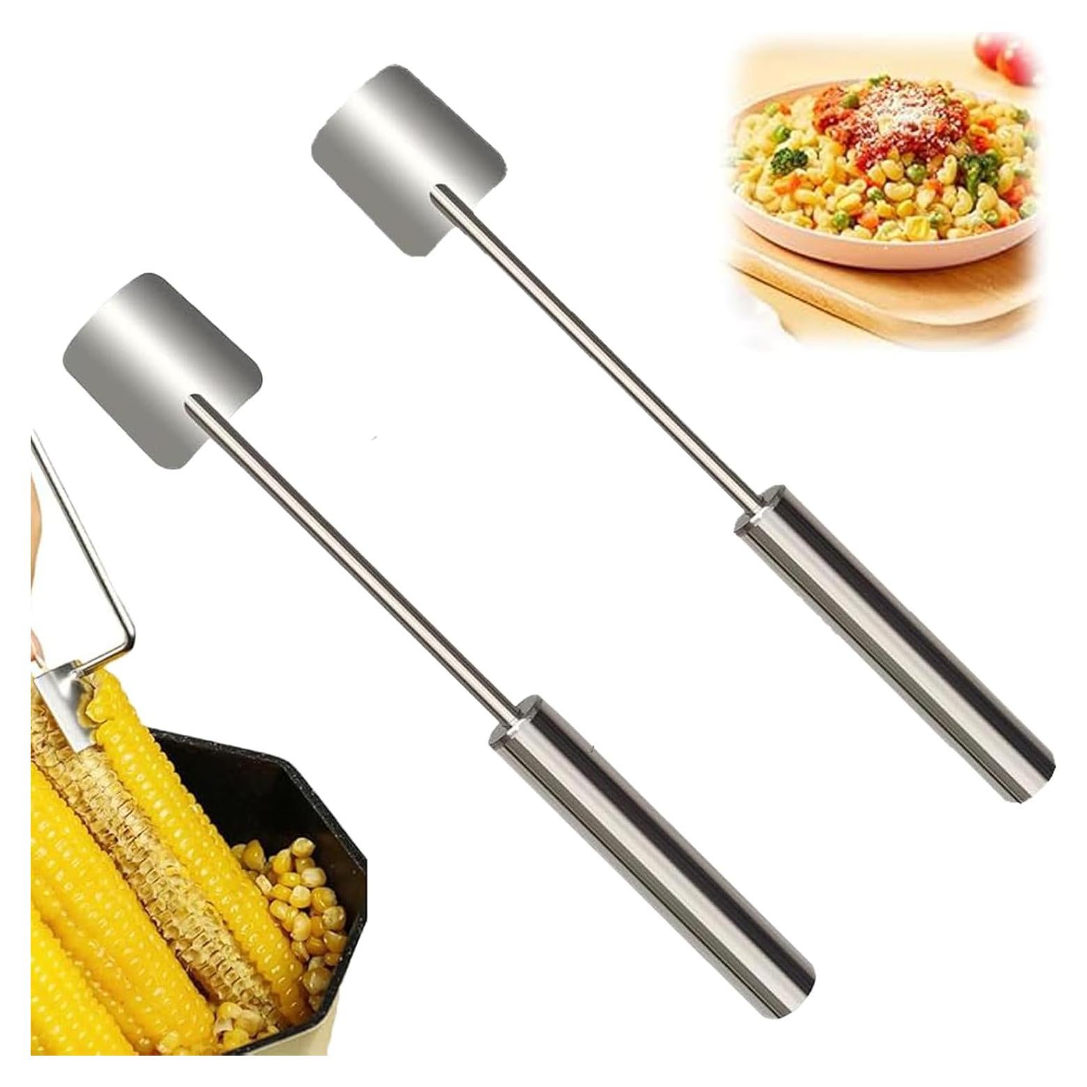 Pelador de Maíz AUPJICX 2 Paquetes Acero Inoxidable