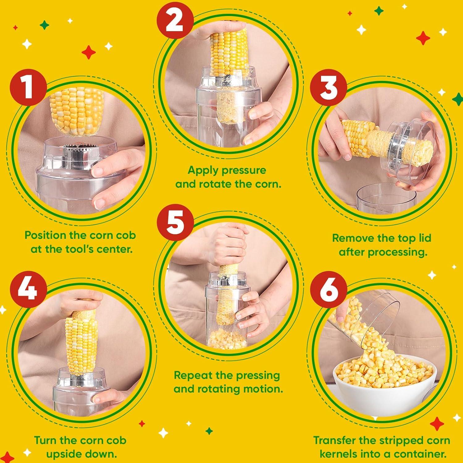 Pelador y Desgranador de Maíz Newness Acero Inoxidable 218g