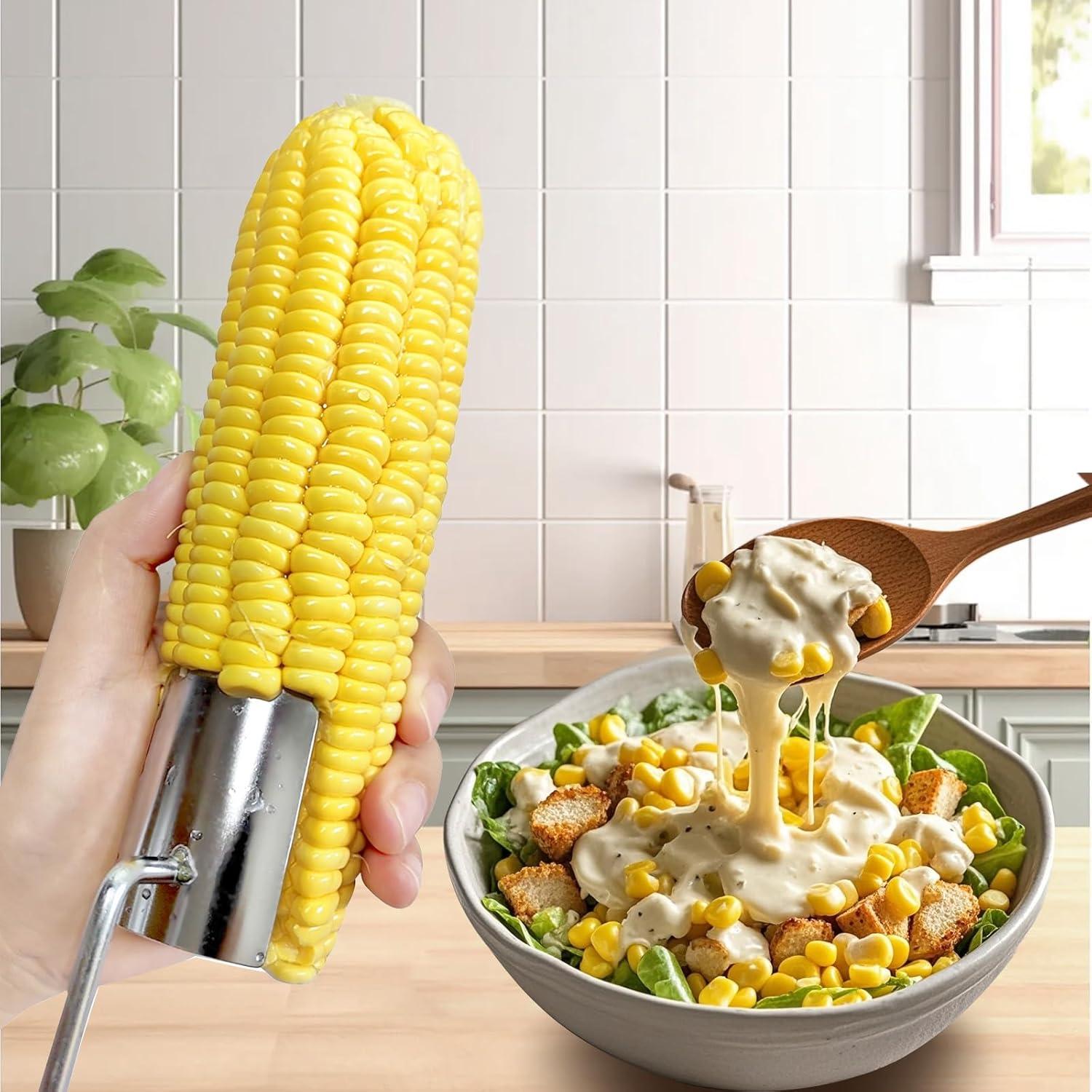 Pelador de Granos de Maíz Jocqndia Acero Inoxidable 25 cm