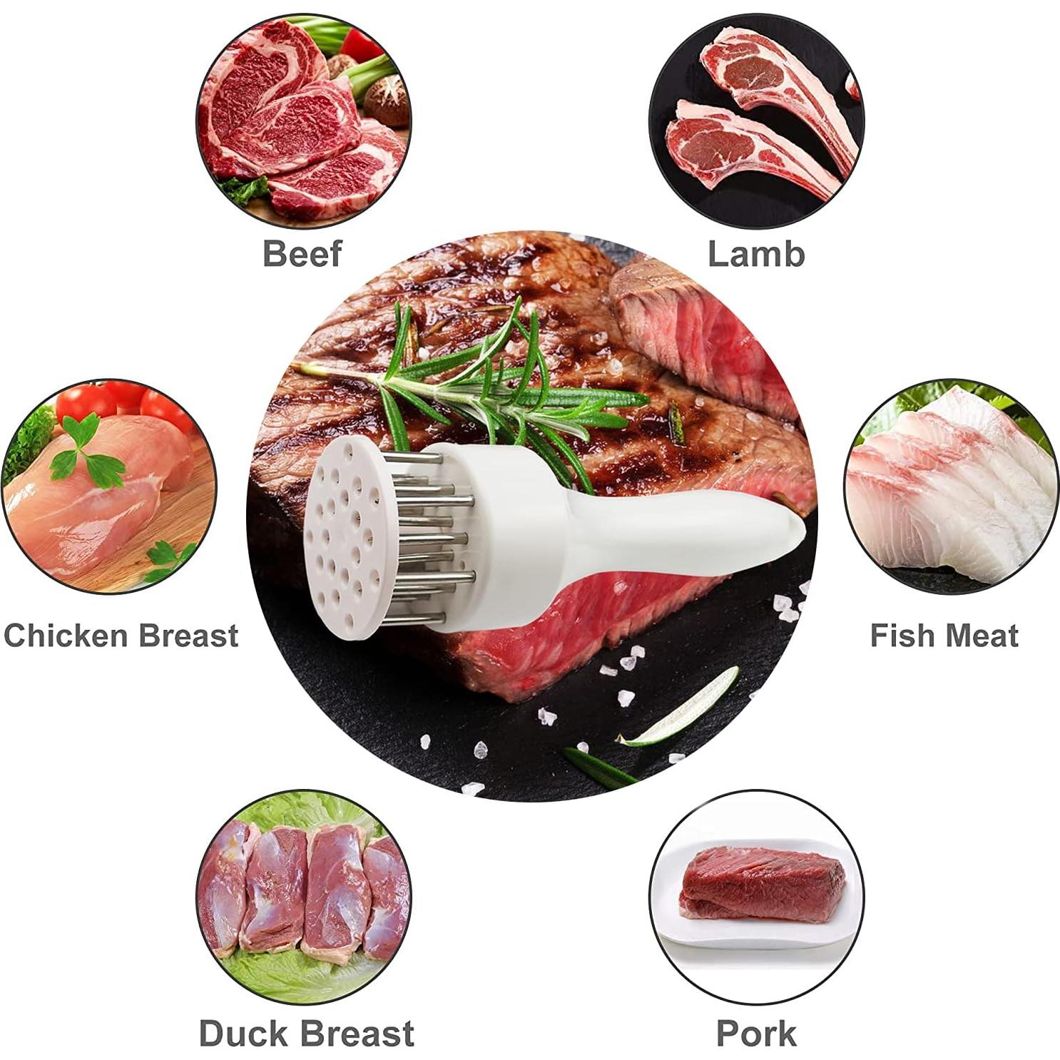 Ablandador de Carne 2 Piezas Acero Inoxidable 85g