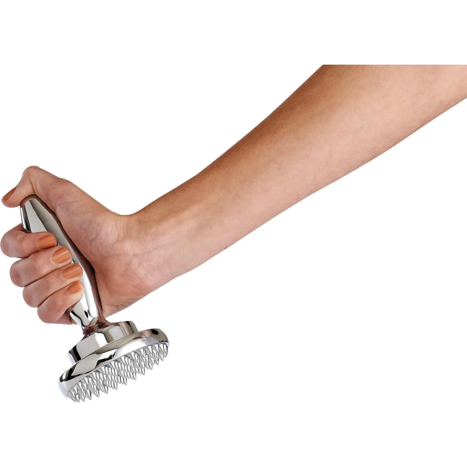 Aplanador de Carne Doble HIC Kitchen 835g Acero Inoxidable