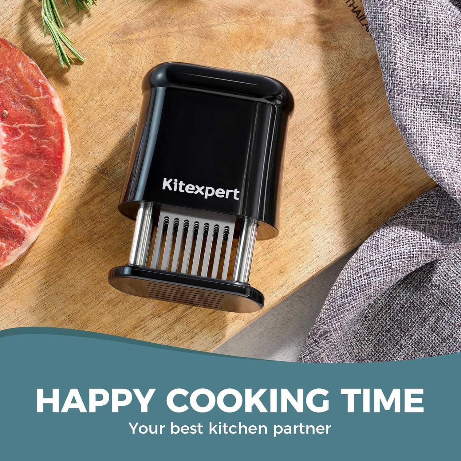 Ablandador de Carne KITEXPERT con 56 Cuchillas de Acero Inoxidable