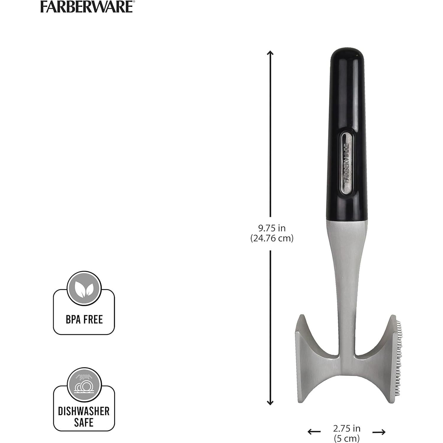 Ablandador de Carne Farberware Acero Inoxidable Doble Cara