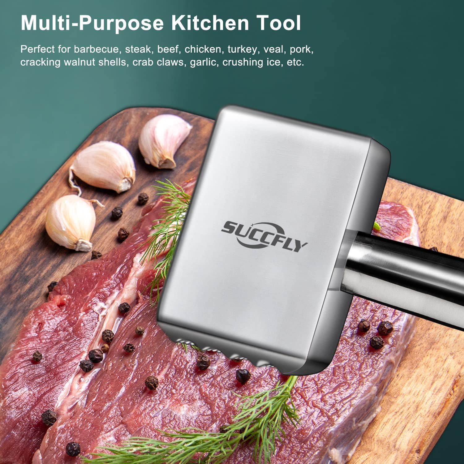 Martillo Ablandador de Carne SUCCFLY Acero Inoxidable 0.73kg
