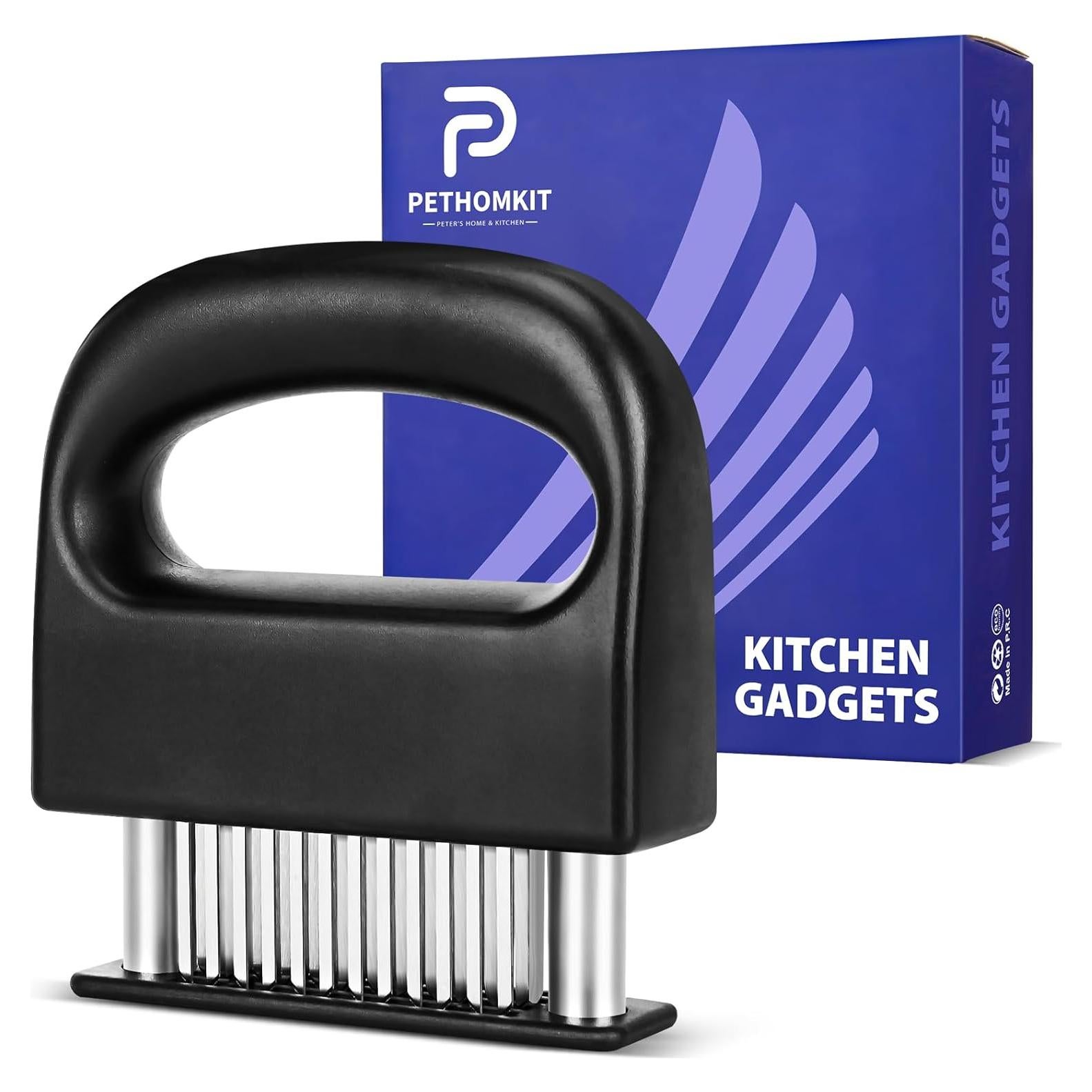 Grapadora para Ablandar Carne PETHOMKIT 48 Cuchillas Inoxidable