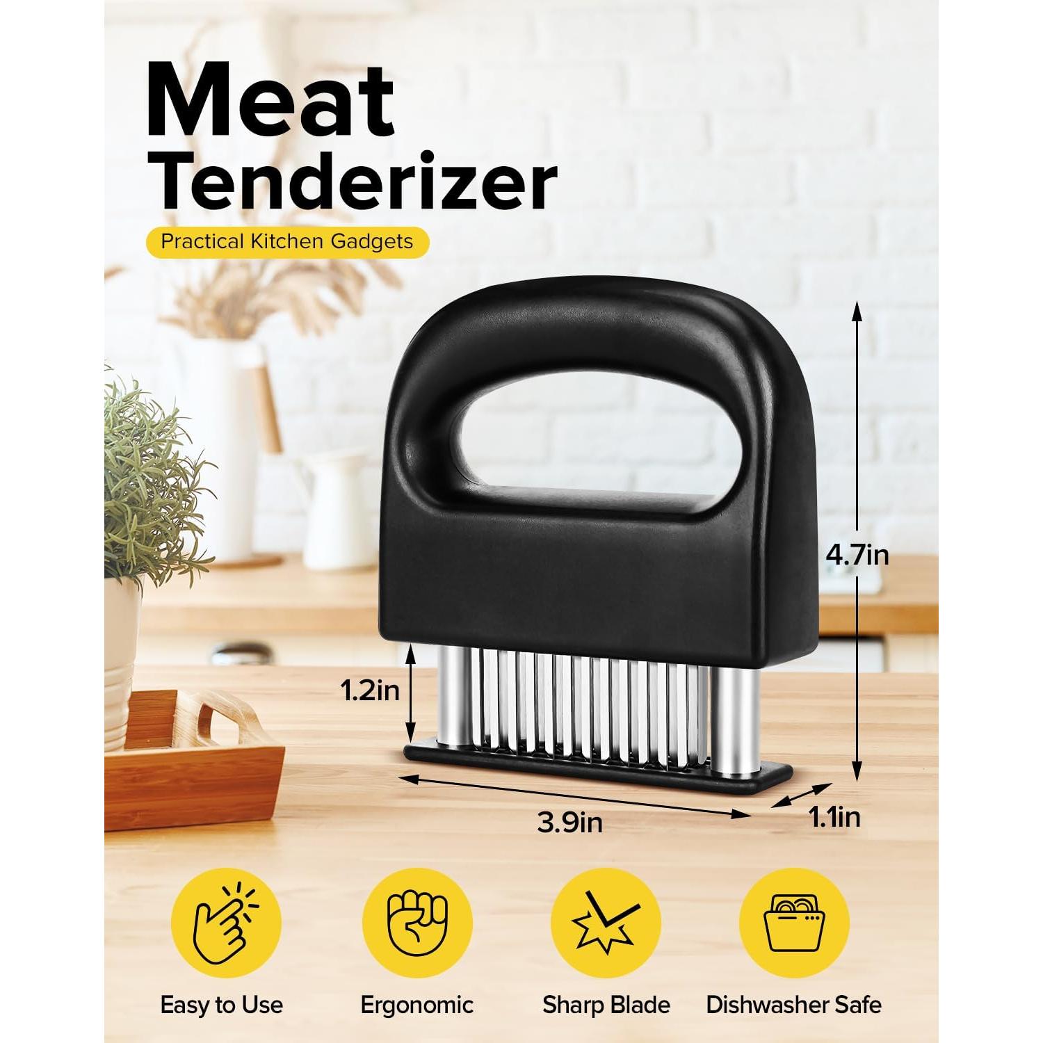 Grapadora para Ablandar Carne PETHOMKIT 48 Cuchillas Inoxidable