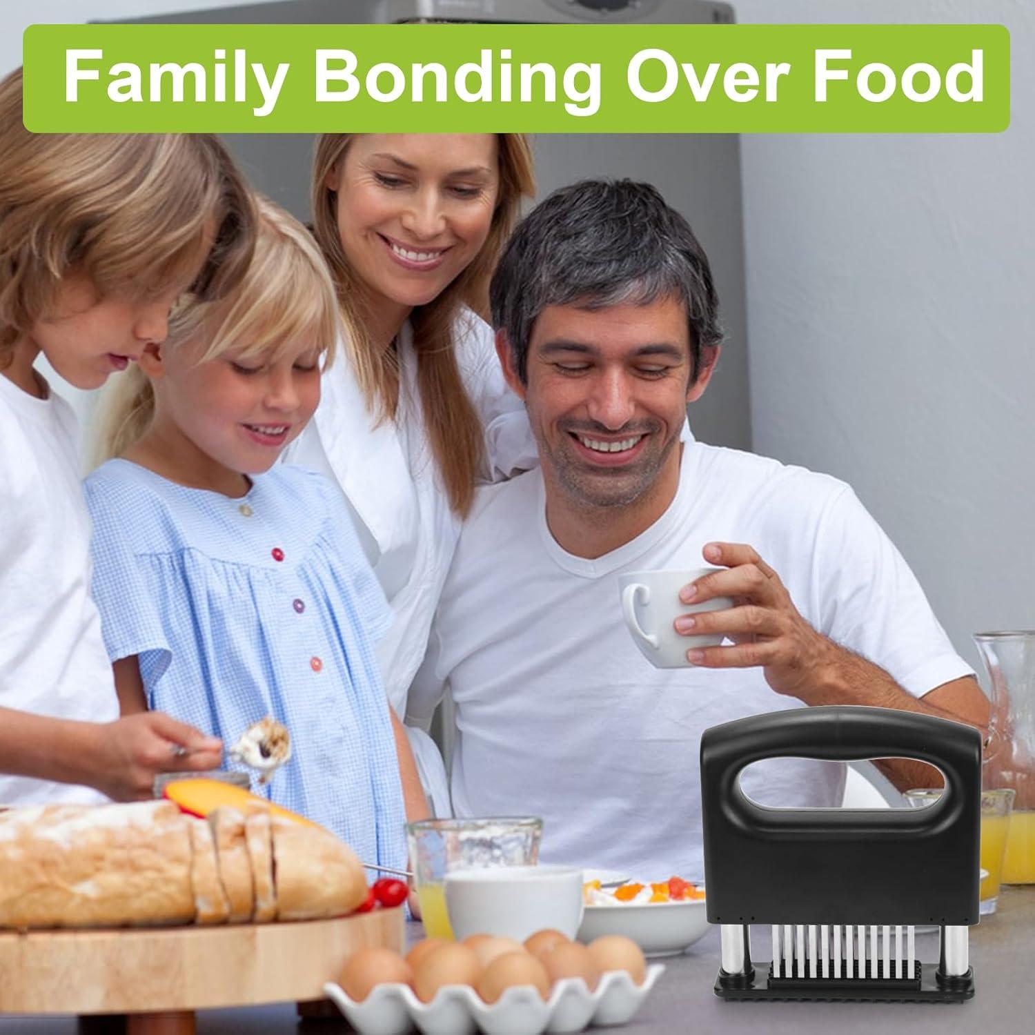 Ablandador de Carne FLYINGCOW con 48 Cuchillas de Acero Inoxidable