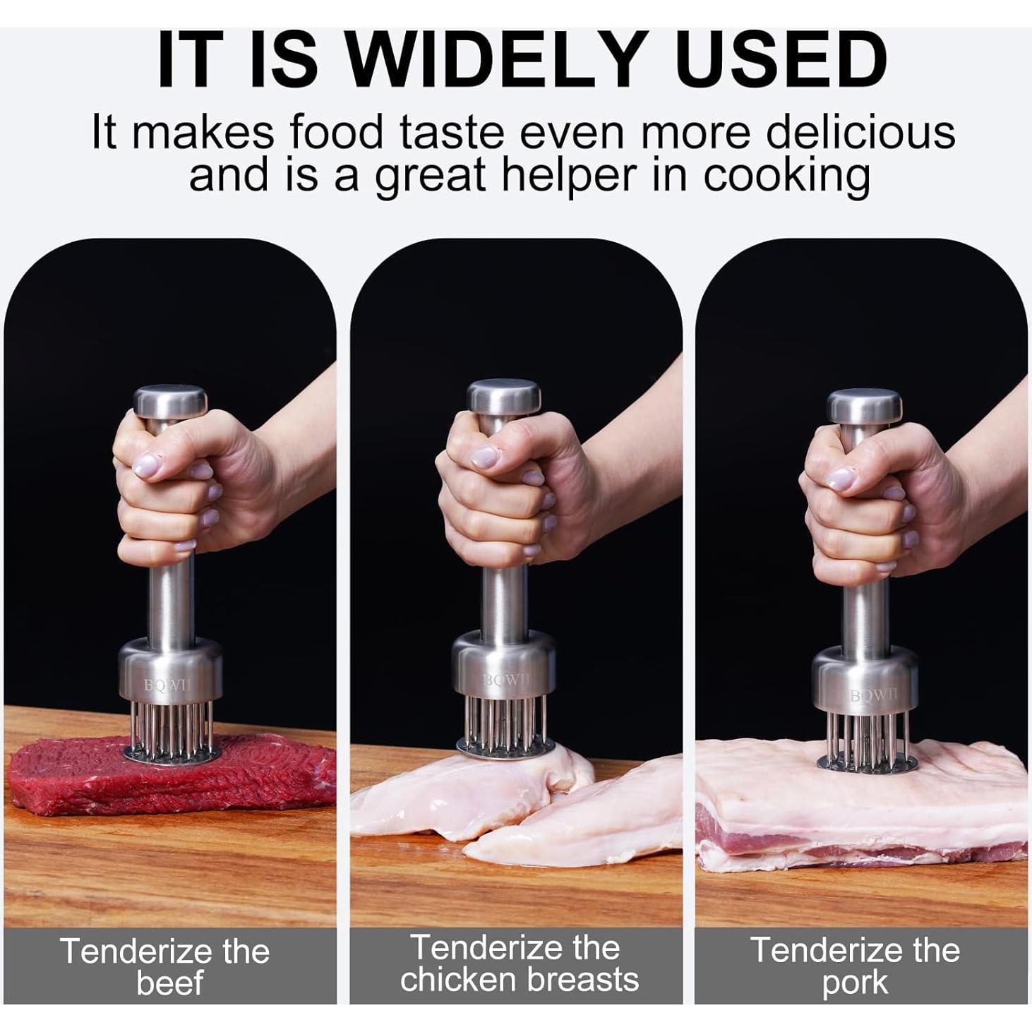 Ablandador de Carne BQWII Acero Inoxidable 21 Agujas 0,20 kg