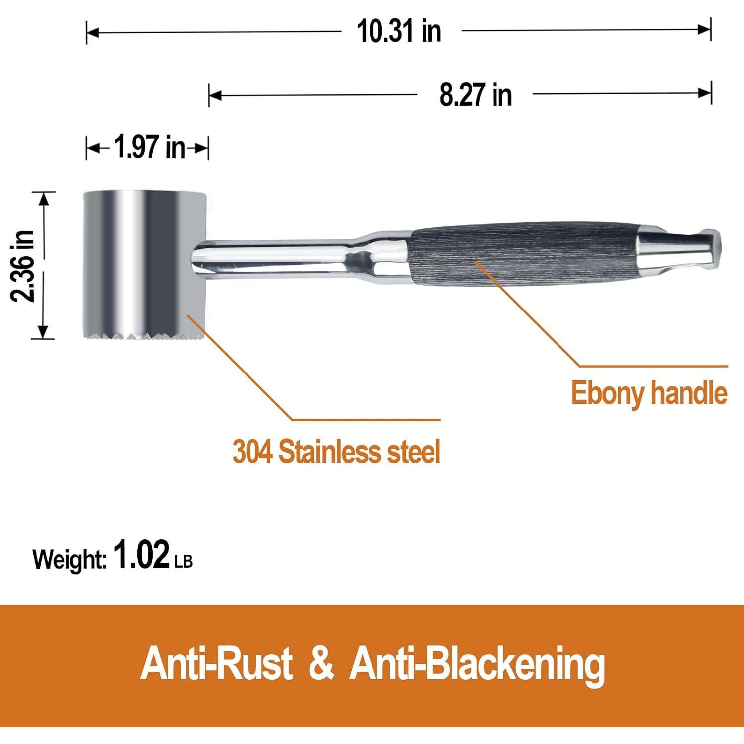 Martillo Aplanador de Carne BoFuYuan Acero Inoxidable 304 26cm