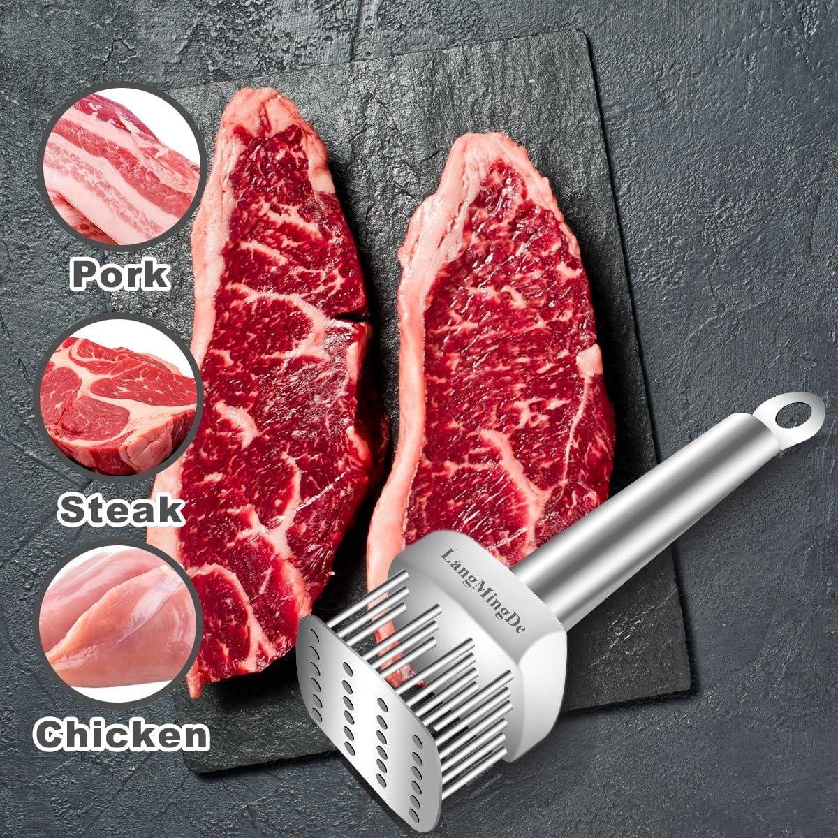 Ablandador de Carne Acero Inoxidable 316 24 Agujas LANGMINGDE