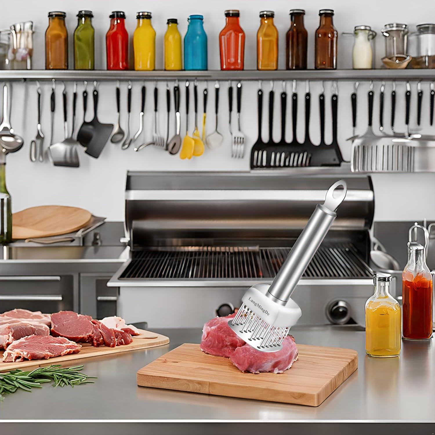 Ablandador de Carne Acero Inoxidable 316 24 Agujas LANGMINGDE