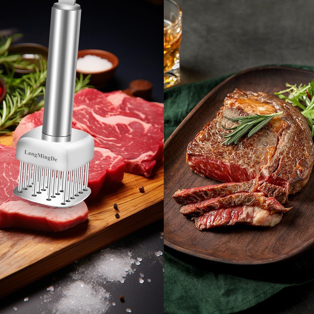 Ablandador de Carne Acero Inoxidable 316 24 Agujas LANGMINGDE