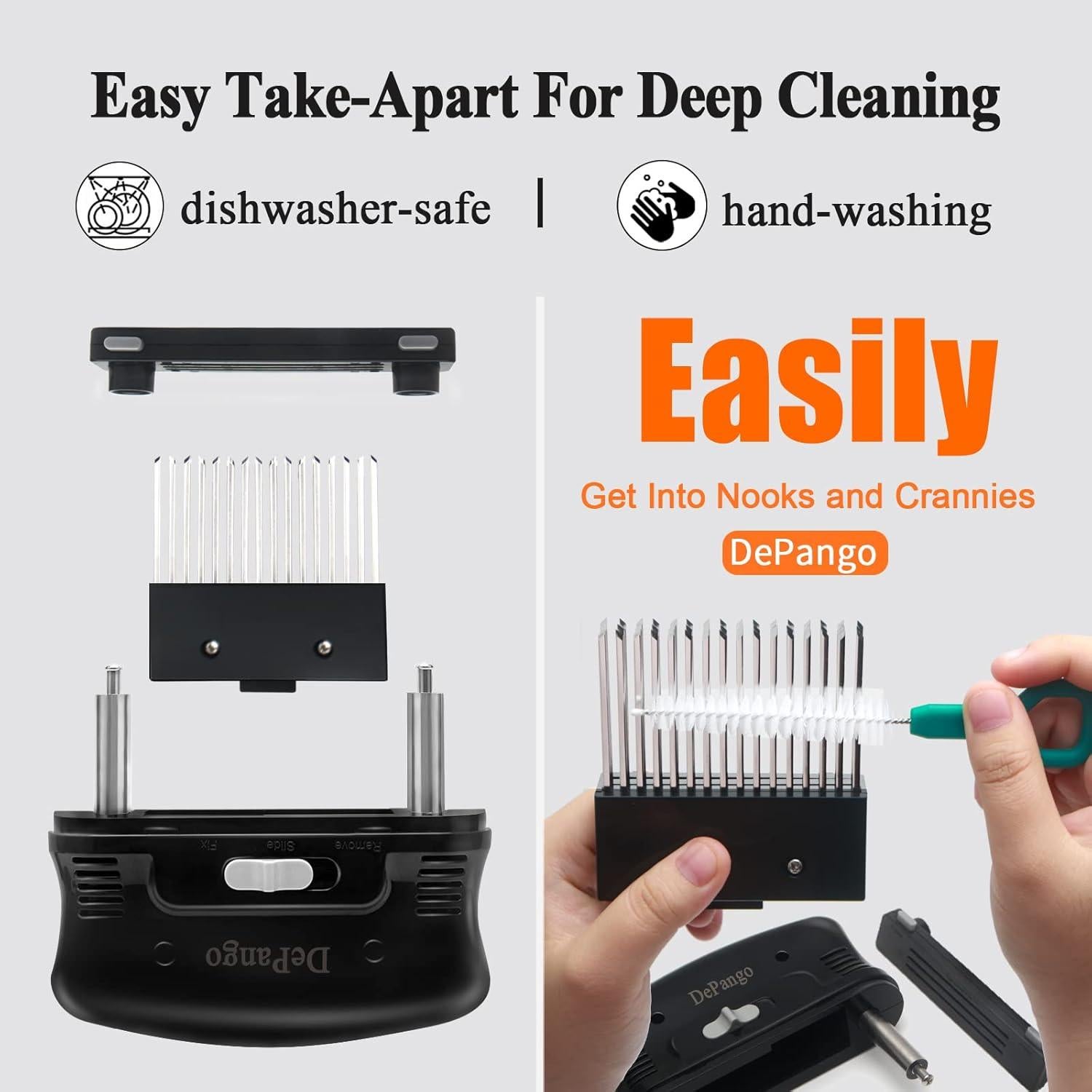 Ablandador de Carne DePango 48 Cuchillas Acero Inoxidable