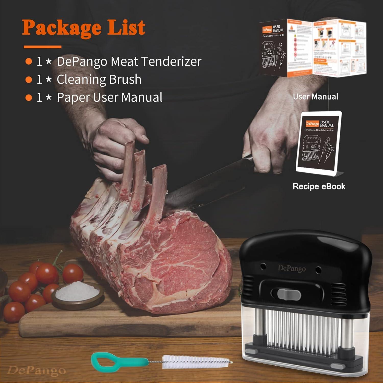 Ablandador de Carne DePango 48 Cuchillas Acero Inoxidable