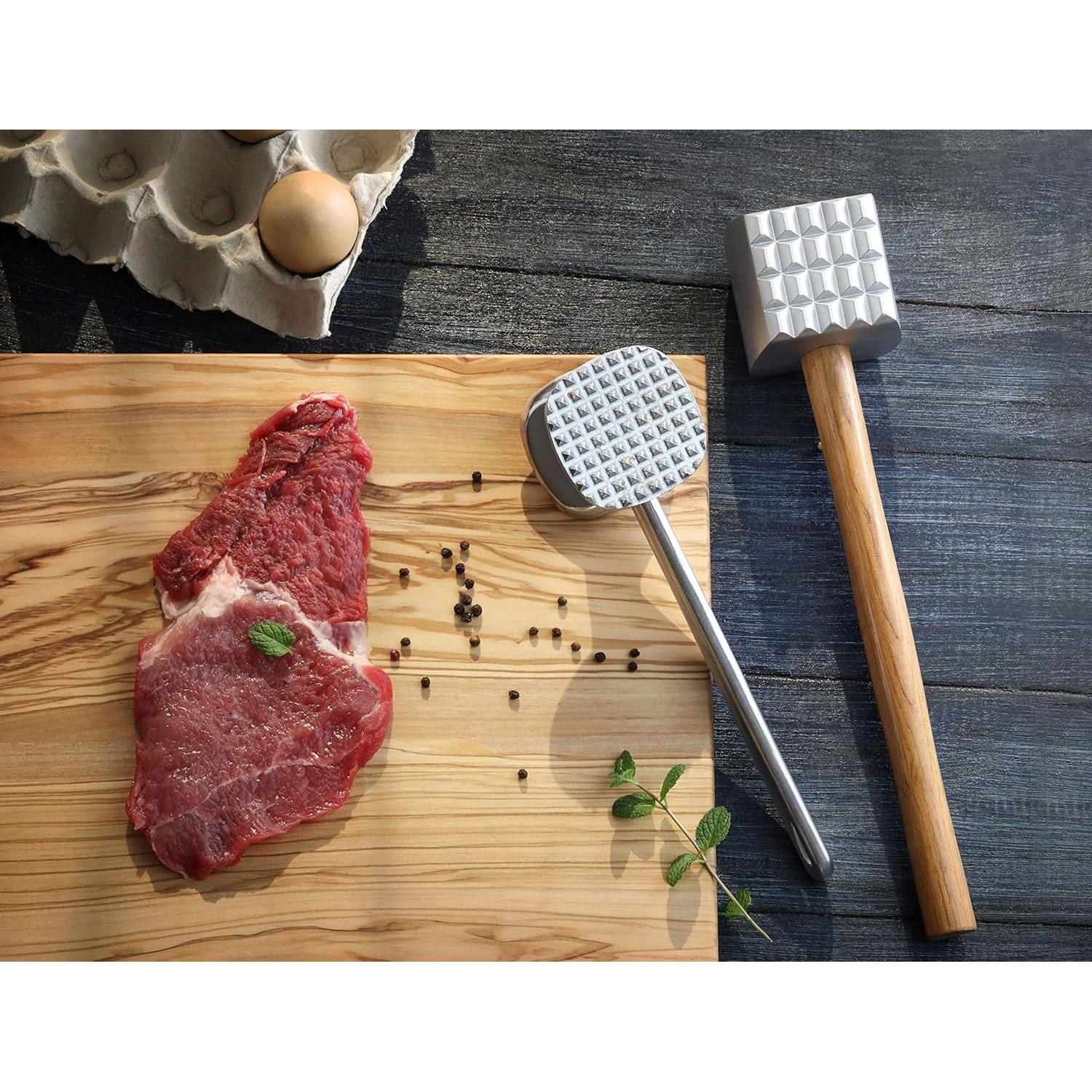 Ablandador de Carne Aluminio New Star 33 cm Mango Madera