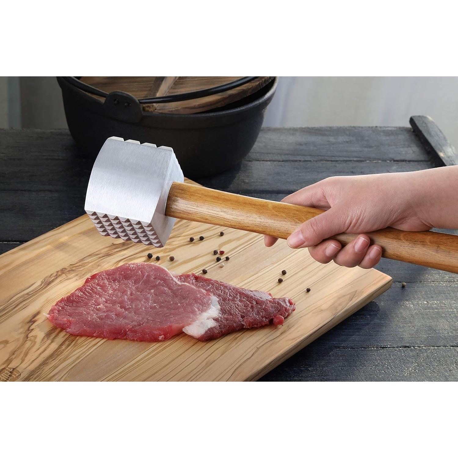 Ablandador de Carne Aluminio New Star 33 cm Mango Madera