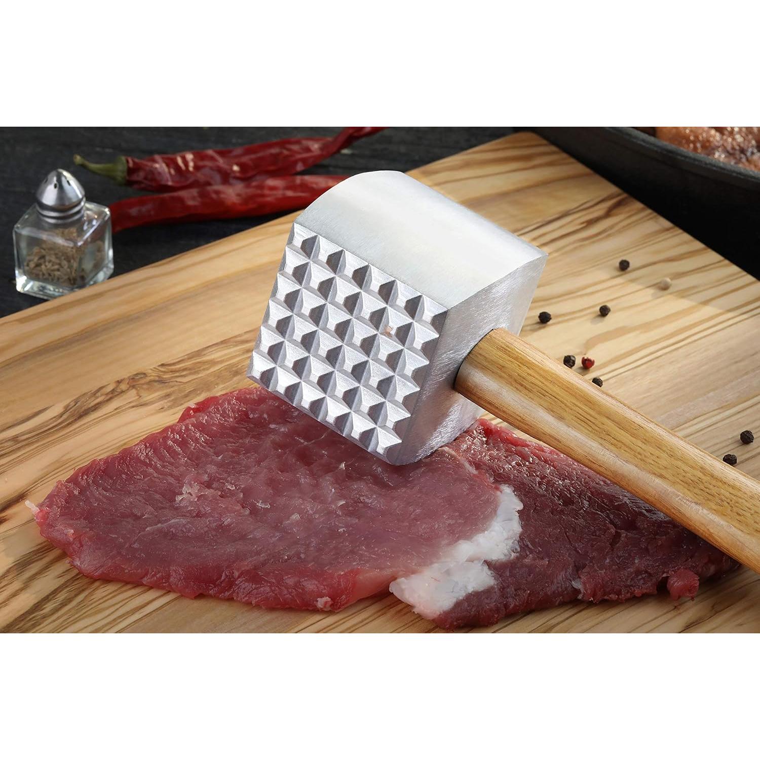 Ablandador de Carne Aluminio New Star 33 cm Mango Madera