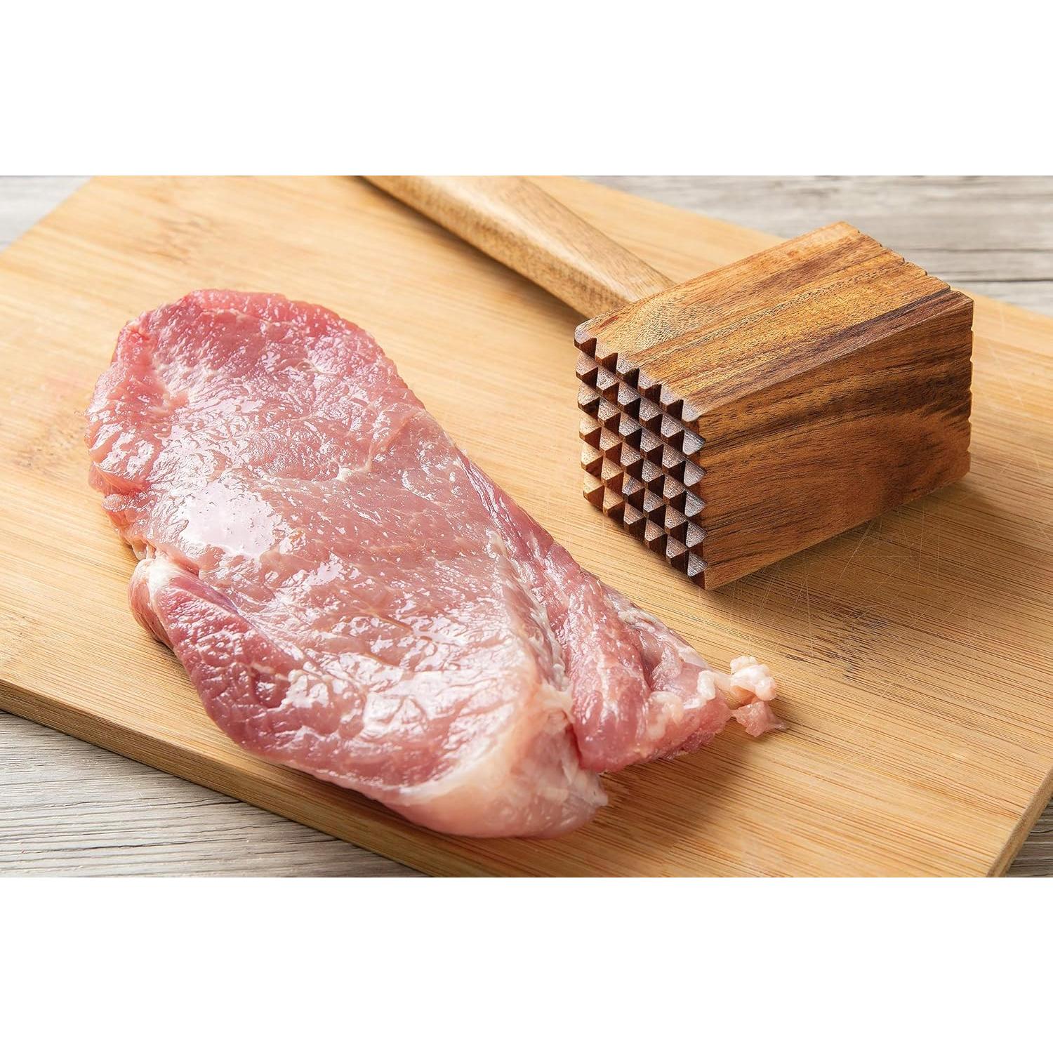 Ablandador de Carne Ironwood Gourmet Madera Acacia 29 cm