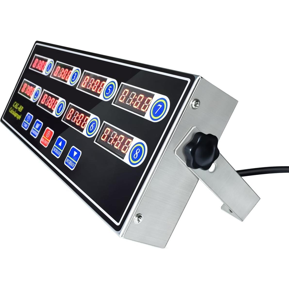 Temporizador Digital de Cocina YOOYIST 8 Canales Acero Inoxidable