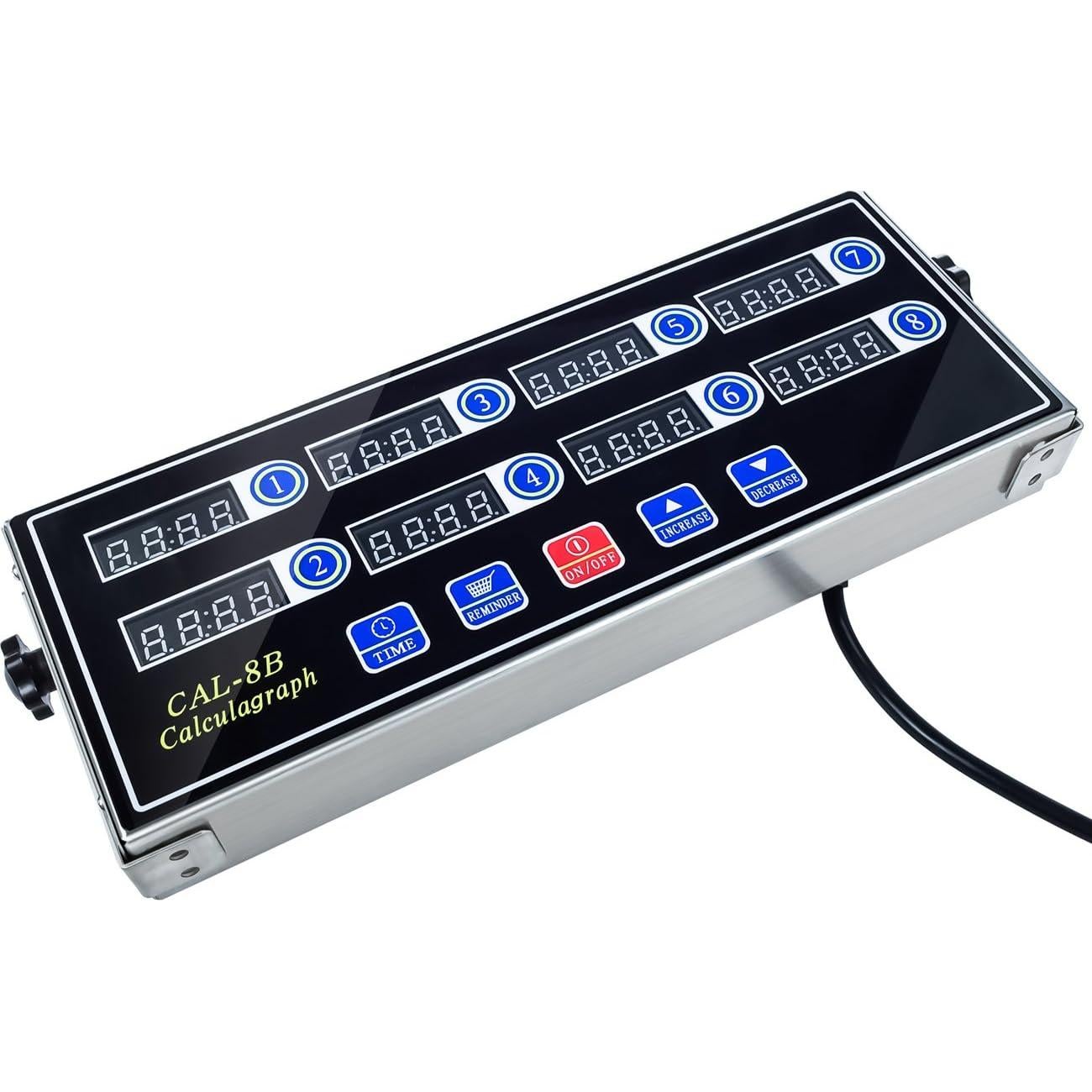 Temporizador Digital de Cocina YOOYIST 8 Canales Acero Inoxidable