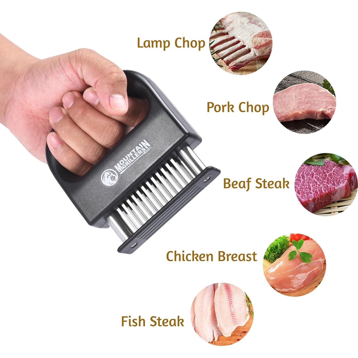 Ablandador de Carne Mountain Grillers 48 Cuchillas Acero Inoxidable