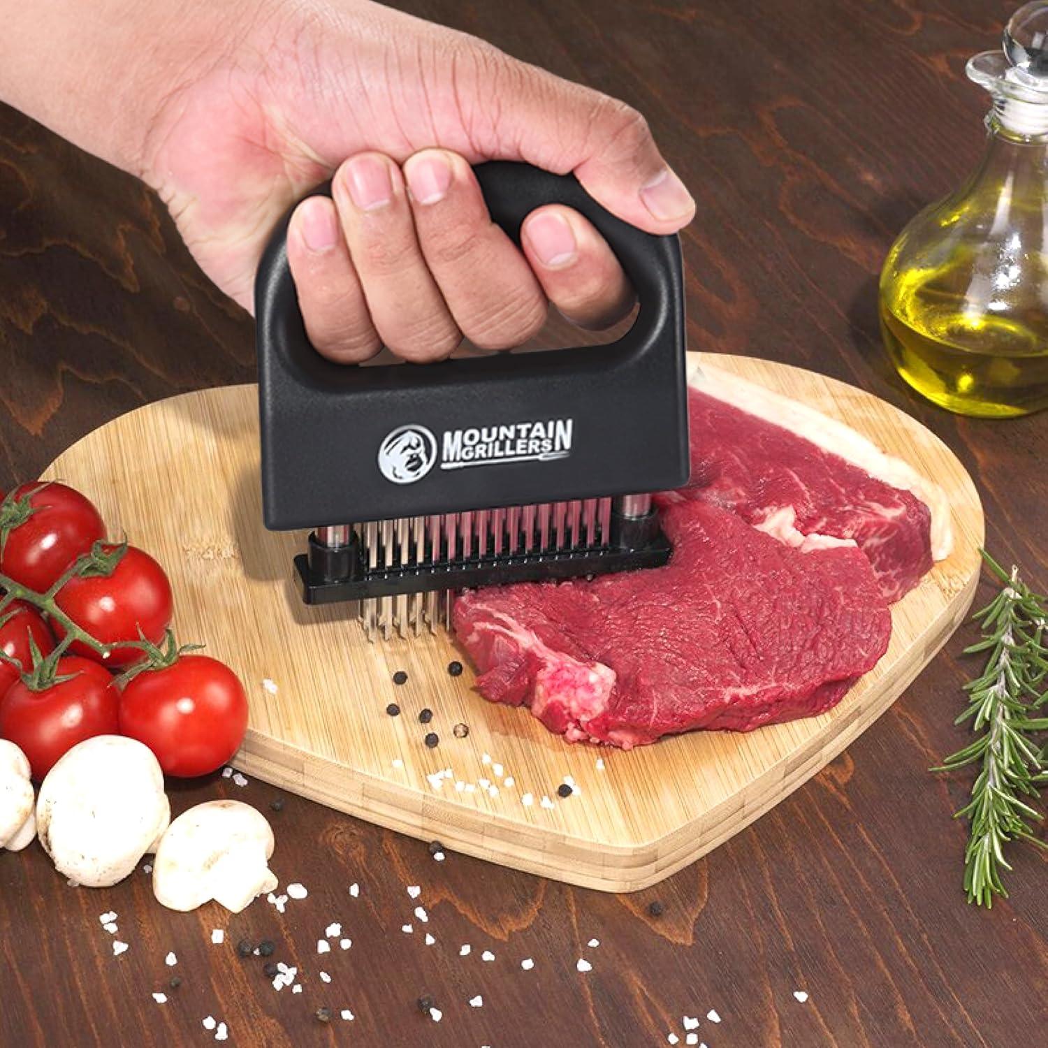 Ablandador de Carne Mountain Grillers 48 Cuchillas Acero Inoxidable