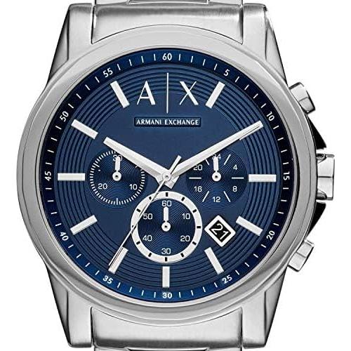 Reloj Cronógrafo AX Armani Exchange Hombre Acero 45mm Azul