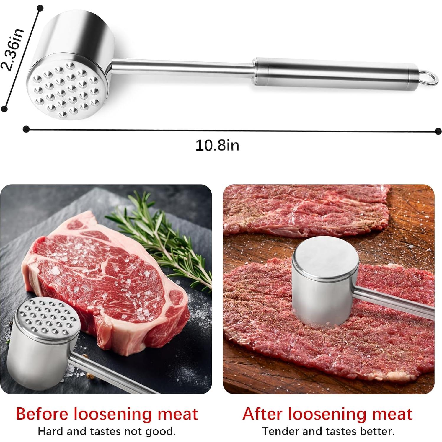 Martillo Aplasta Carne GLADICER Acero Inoxidable 27,4 cm