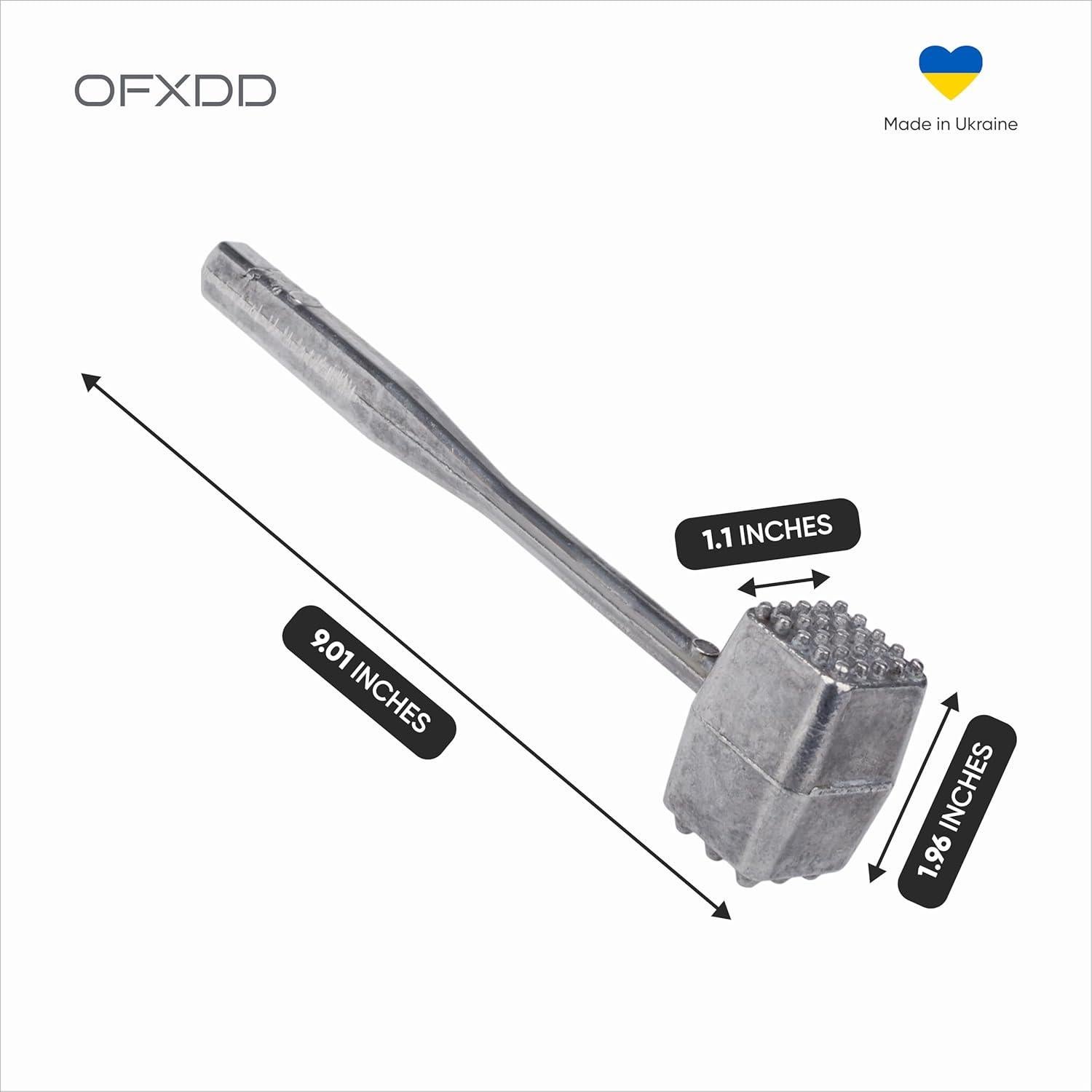 Mazo Aplasta Carne Aluminio OFXDD 167g Apto Lavavajillas