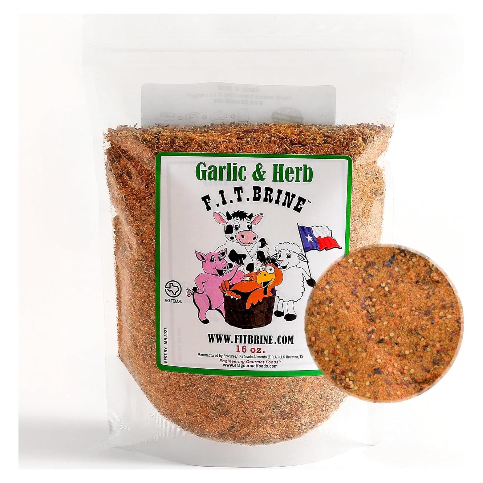 FIT Brine Ajo y Hierbas 450g - Ablandador de Carne Natural