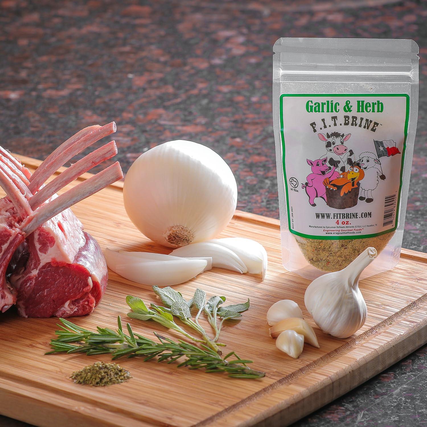 FIT Brine Ajo y Hierbas 450g - Ablandador de Carne Natural