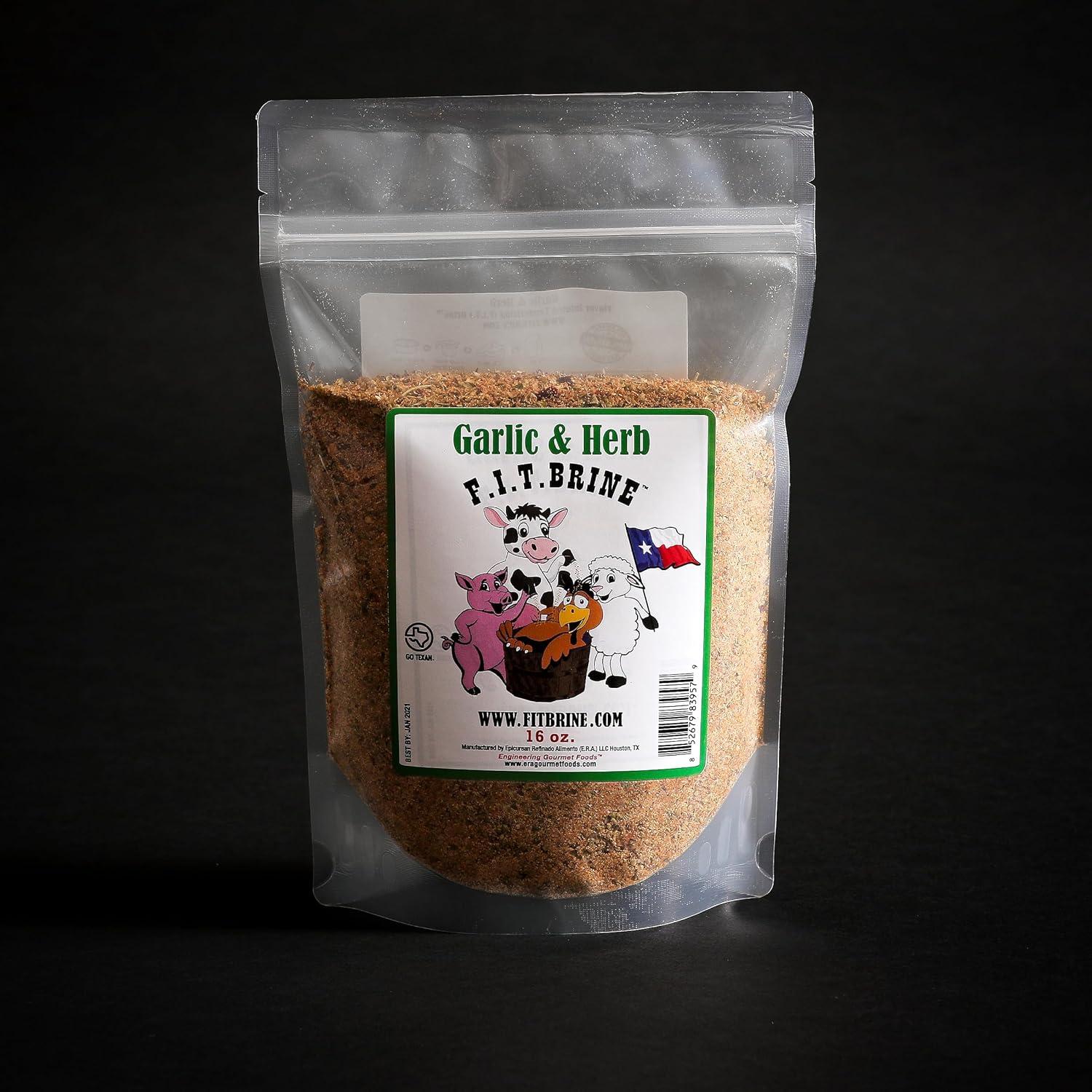 FIT Brine Ajo y Hierbas 450g - Ablandador de Carne Natural