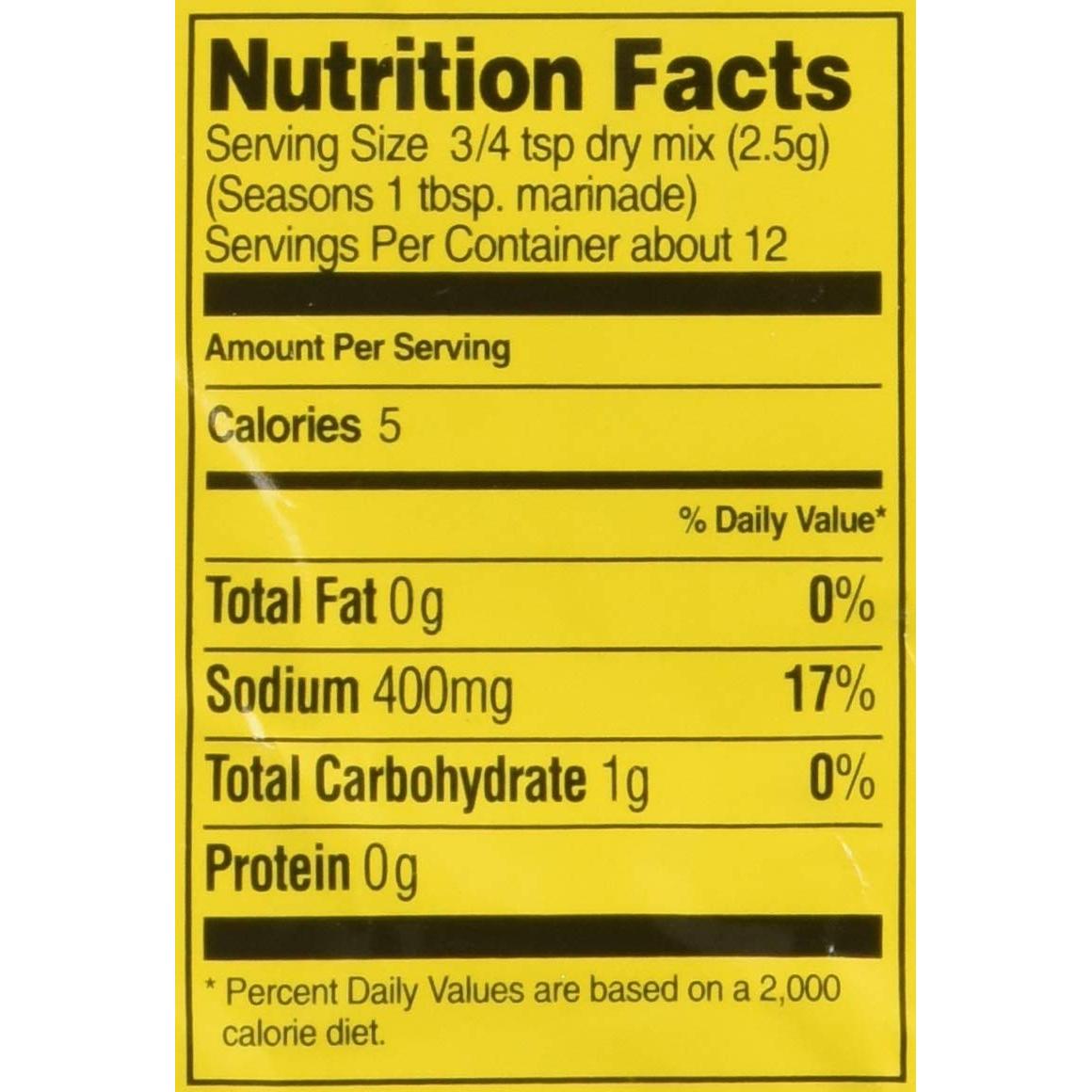 Marinada Original Adolph 4 paquetes 113 g cada uno